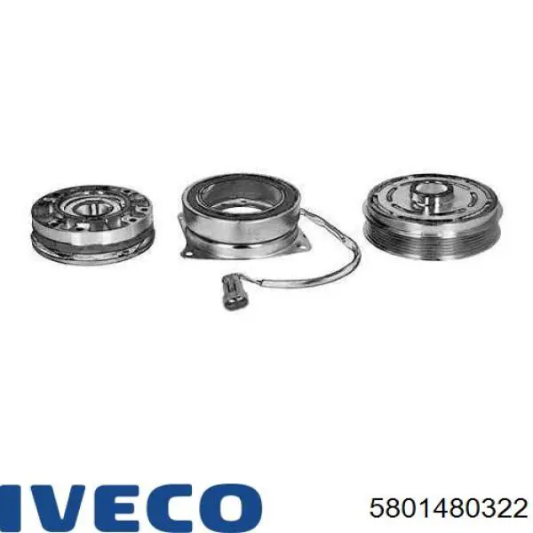 Вискомуфта, вязкостная муфта вентилятора охолодження 5801480322 Iveco