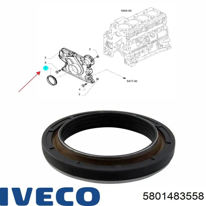 Сальник коленвала двигуна, передній Mahle Original 67857 ціна, від 27.14 USD