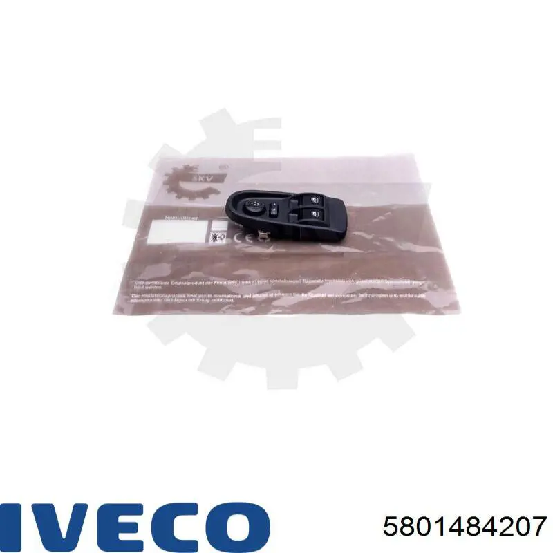 Кнопковий блок керування склопідіймачами передній лівий Iveco 5801484207