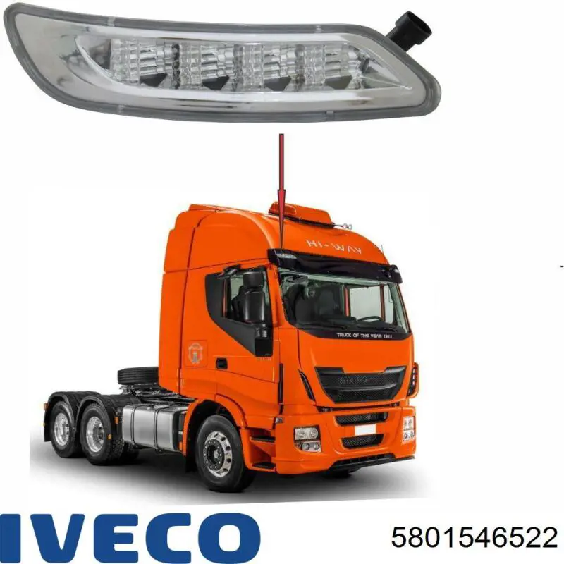 Габарит передній правий 5801546522 Iveco