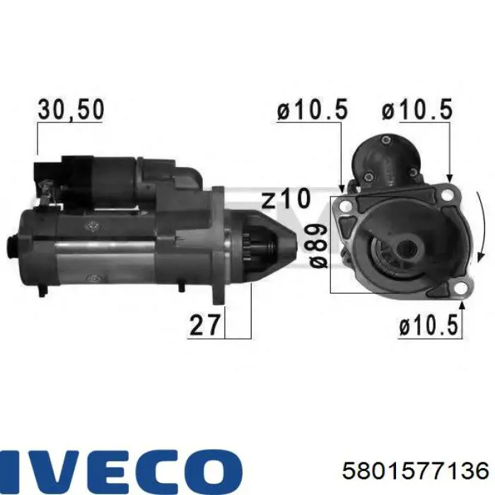 5801577136 Iveco Стартер двигуна