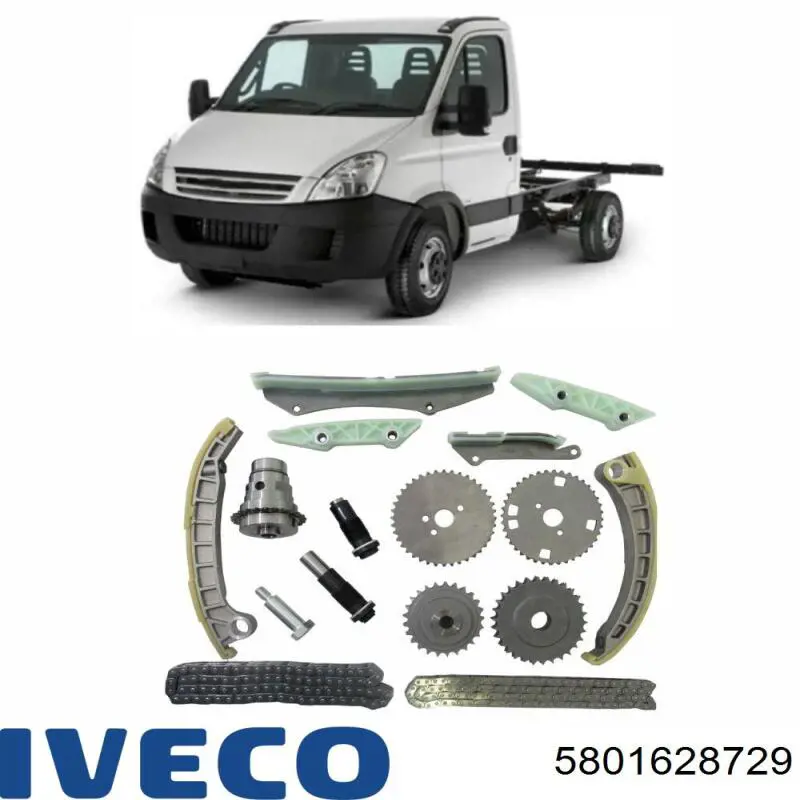 5801628729 Iveco Заспокоювач ланцюга ГРМ, комплект