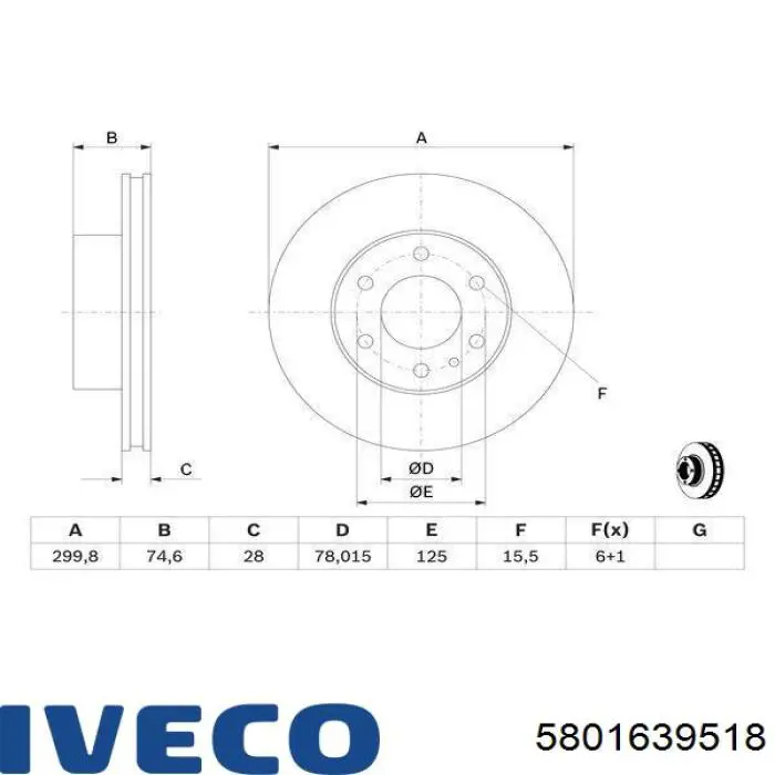 Купити 5801639518 Iveco Ротор гальмівний