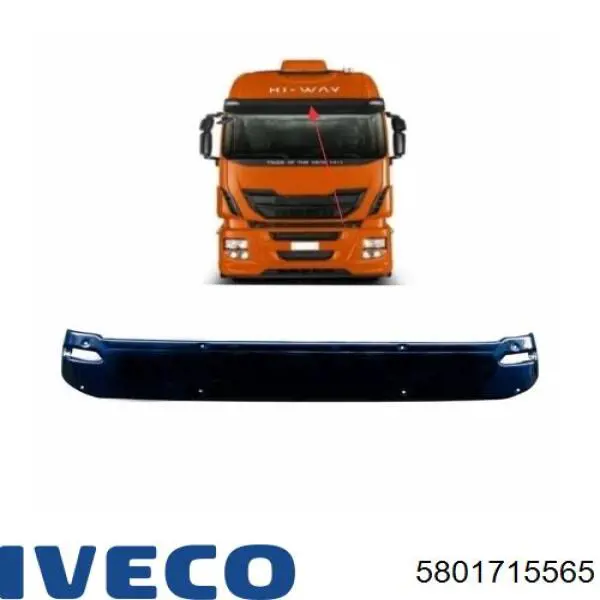 5801715565 Iveco Козирок протисонячний
