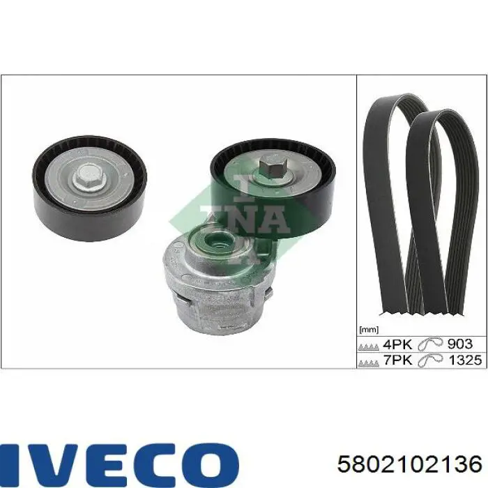5802102136 Iveco Поліклиновий ремінь