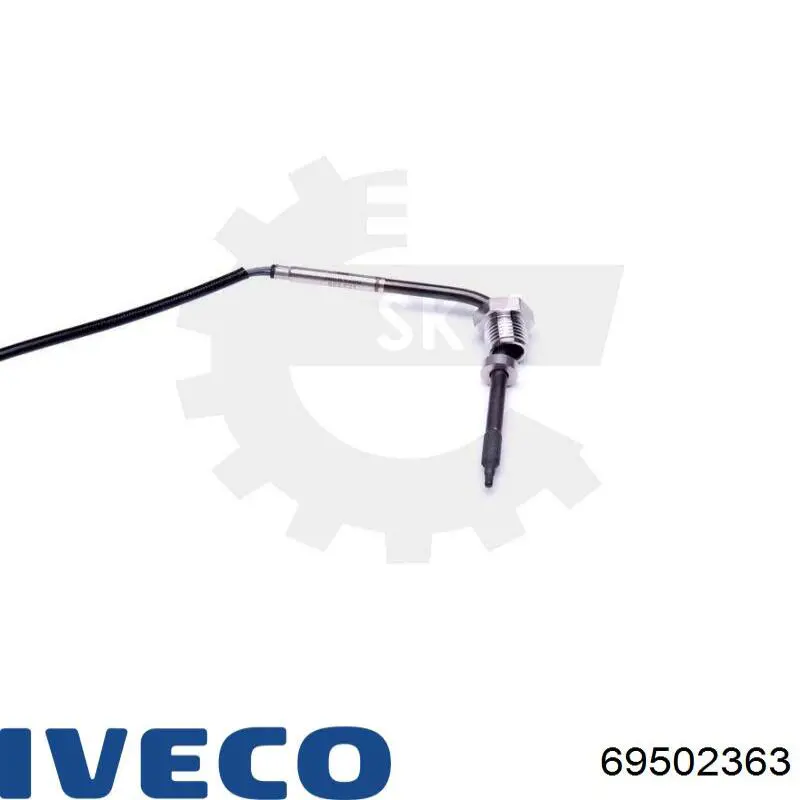 Купити 69502363 Iveco Датчик температури відпрацьованих газів (ВГ), до каталізатора