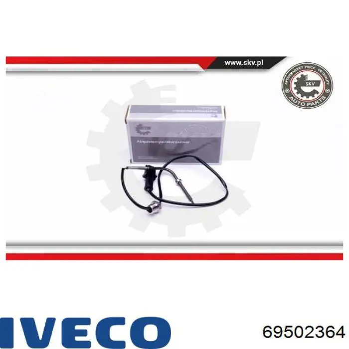 69502364 Iveco Датчик температури відпрацьованих газів (ВГ), після фільтр сажі