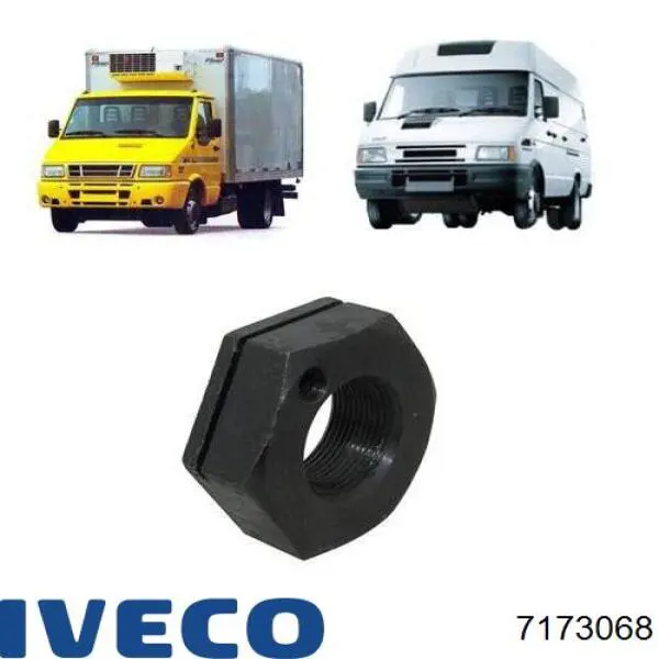 Гайка маточини передньої 7173068 Iveco