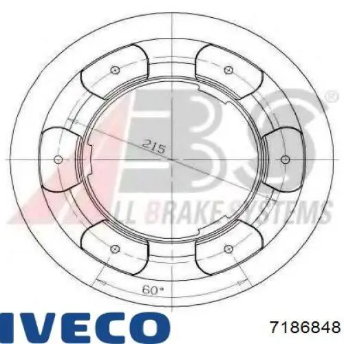 Гальмівні диски 7186848 Iveco