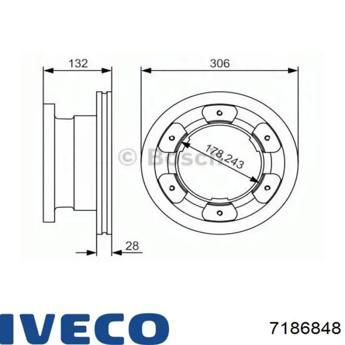 7186848 Iveco Дискові гальма
