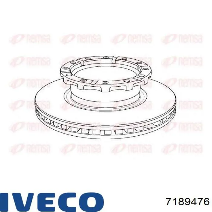 Задні дискові гальма Iveco 7189476 ціна, від 112.59 USD