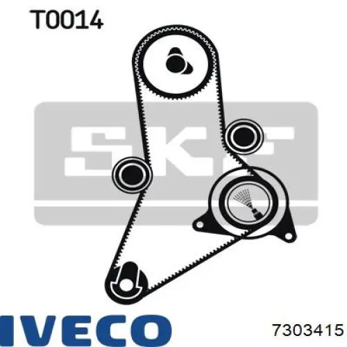 Зубчастий ремінь Iveco 7303415 ціна, від 15.55 USD