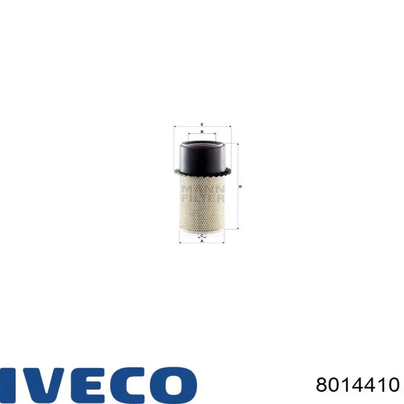 Купити 8014410 Iveco Автомобільний фільтр повітря