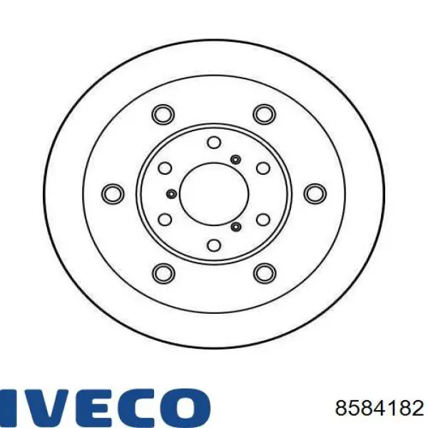 Диск переднього гальма Iveco 8584182 ціна, від 82.62 USD