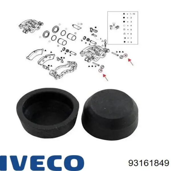 Купити ORK93161849 GP Ремкомплект переднього супорту