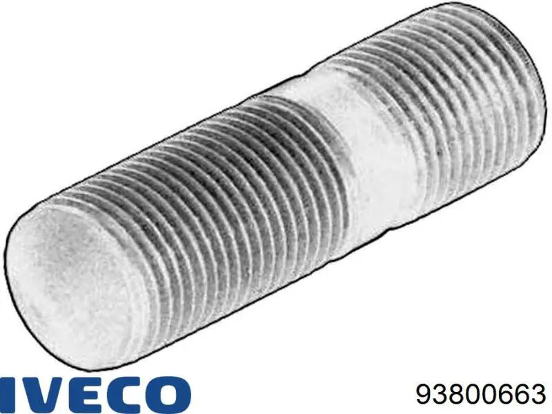 Шпилька колісна, передня 93800663 Iveco