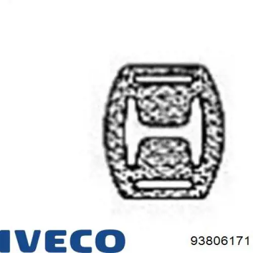 93806171 Iveco Втулка куліси КПП