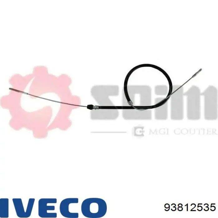 Купити 93812535 Iveco Трос ручного гальма передній