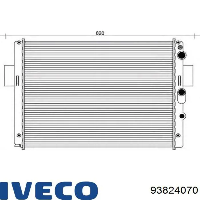 93824070 Iveco Радіатор охолодження двигуна