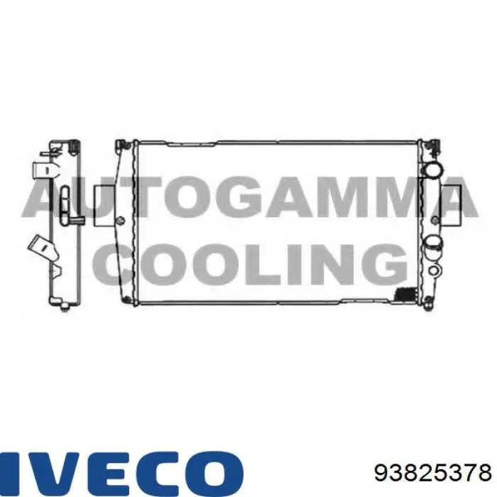 93825378 Iveco Радіатор охолодження двигуна