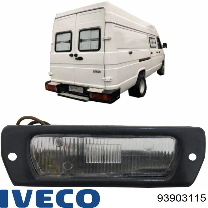 93903115 Iveco Ліхтар підсвічування заднього номерного знака