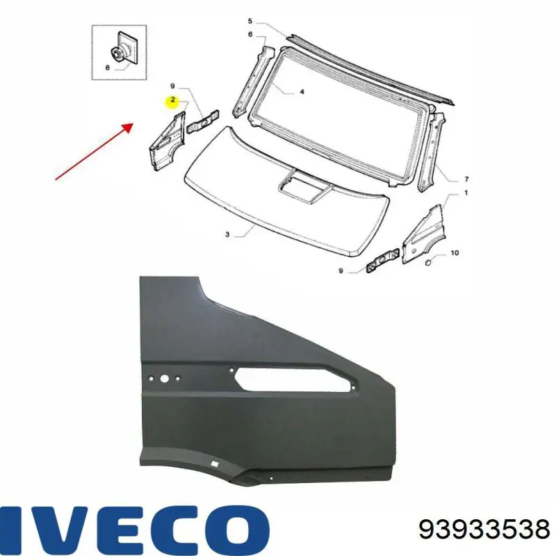 Дифузор (кожух) радіатора охолодження Iveco 93933538 ціна, від 13.95 USD