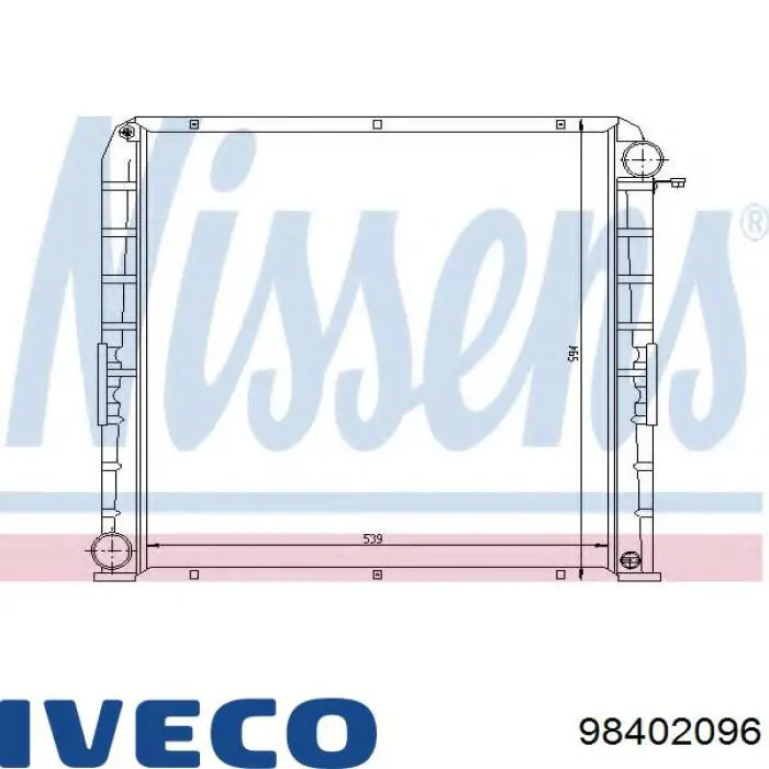 98402096 Iveco Радіатор охолодження двигуна