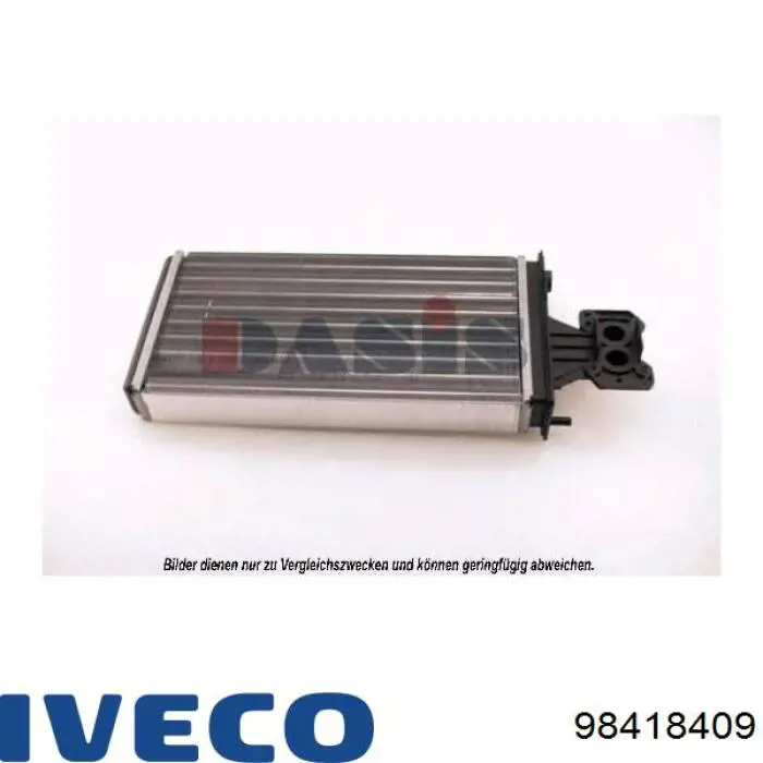 Радіатор пічки (обігрівача) Iveco 98418409 ціна, від 38.18 USD
