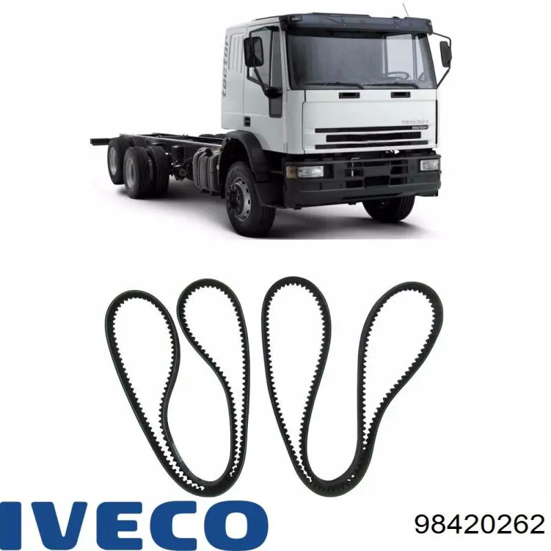 Ремінь приводний, агрегатів 98420262 Iveco