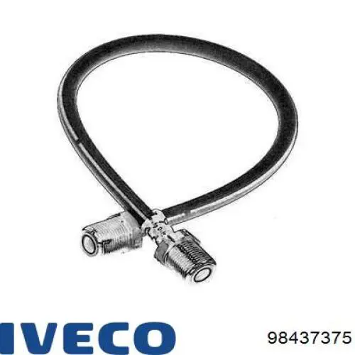 98437375 Iveco Гнучка гальмівна трубка передня