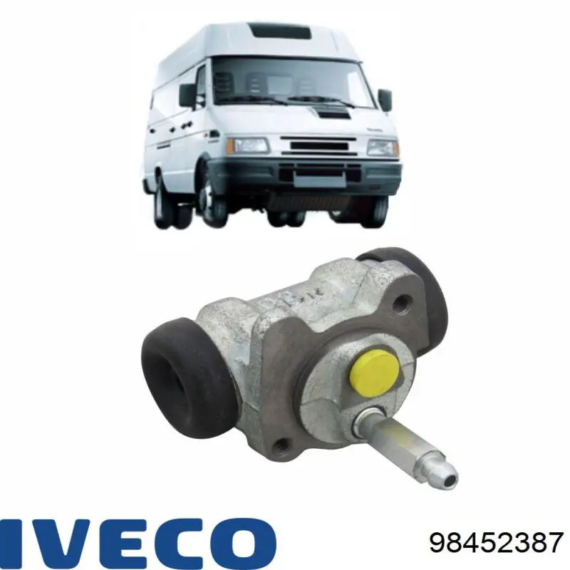 Циліндр гальмівний колісний/робітник, задній 98452387 Iveco