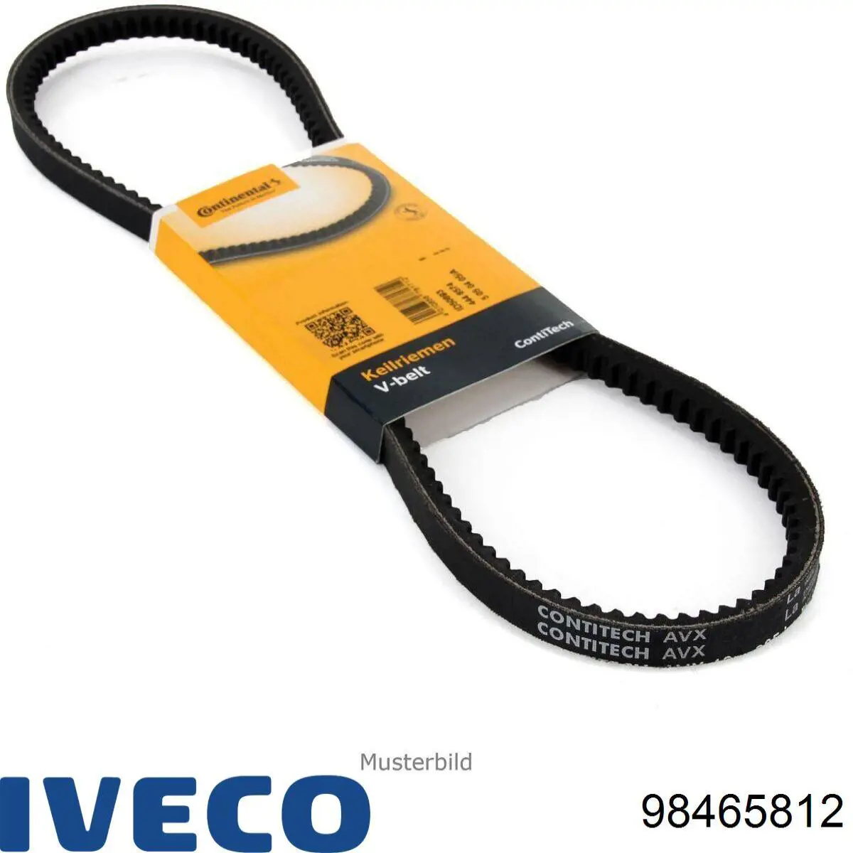 Ремінь генератора 98465812 Iveco