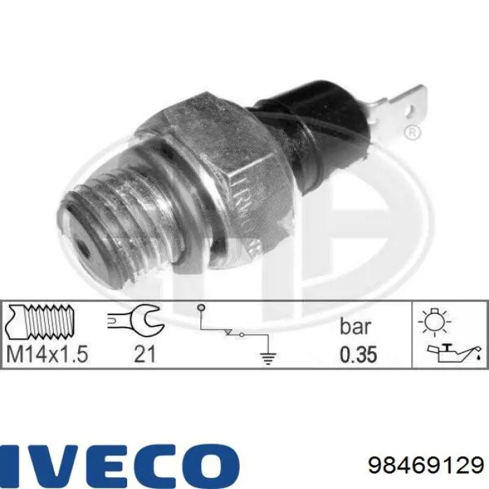Датчик тиску масла 98469129 Iveco
