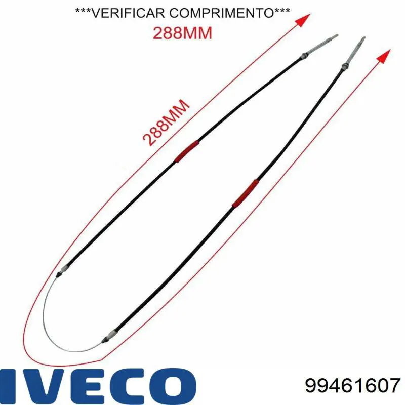 Трос стоянкового гальма передній Adriauto 1102351 ціна, від 18.82 USD