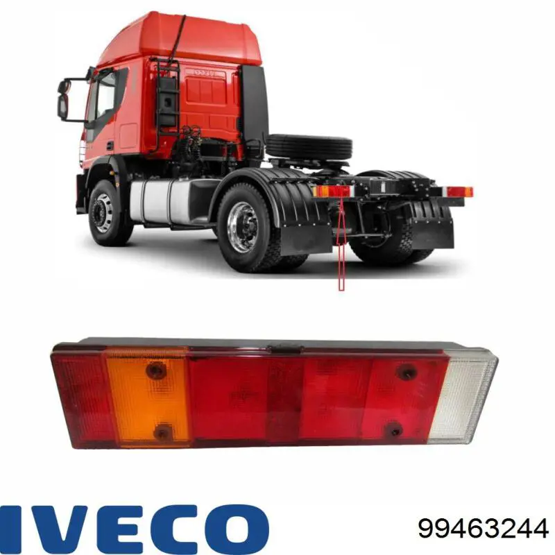 Ліхтар задній лівий 99463244 Iveco