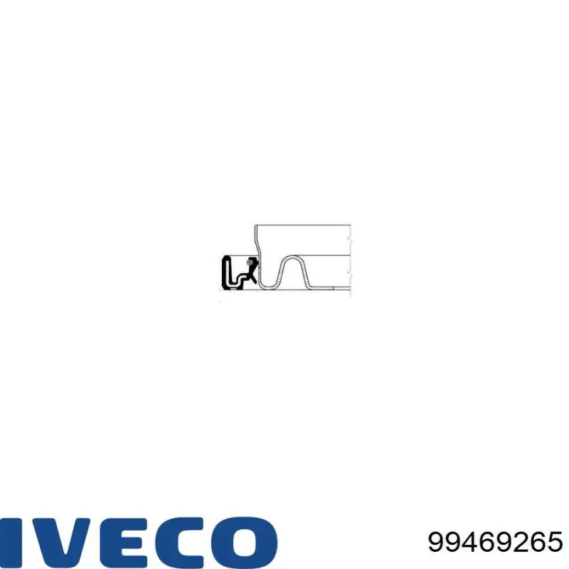 Сальник колінвала двигуна, передній Iveco Eurocargo (Івеко Eurocargo)