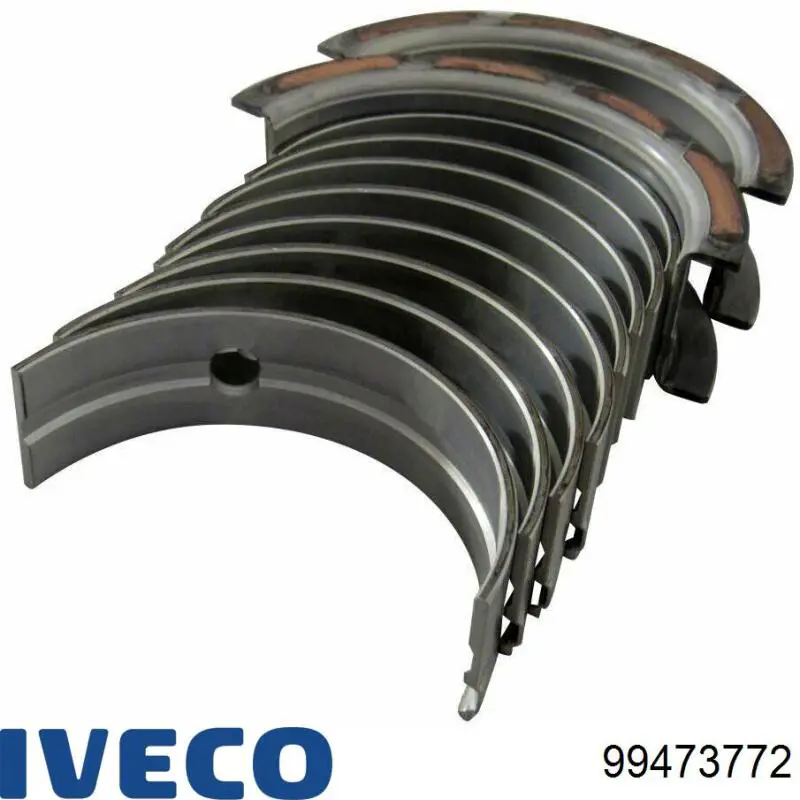 99473772 Iveco вкладиші колінвала, корінні, комплект, 1-й ремонт (+0,25)
