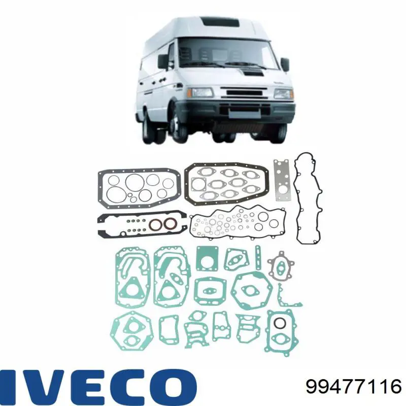99477116 Iveco Набір прокладок двигуна