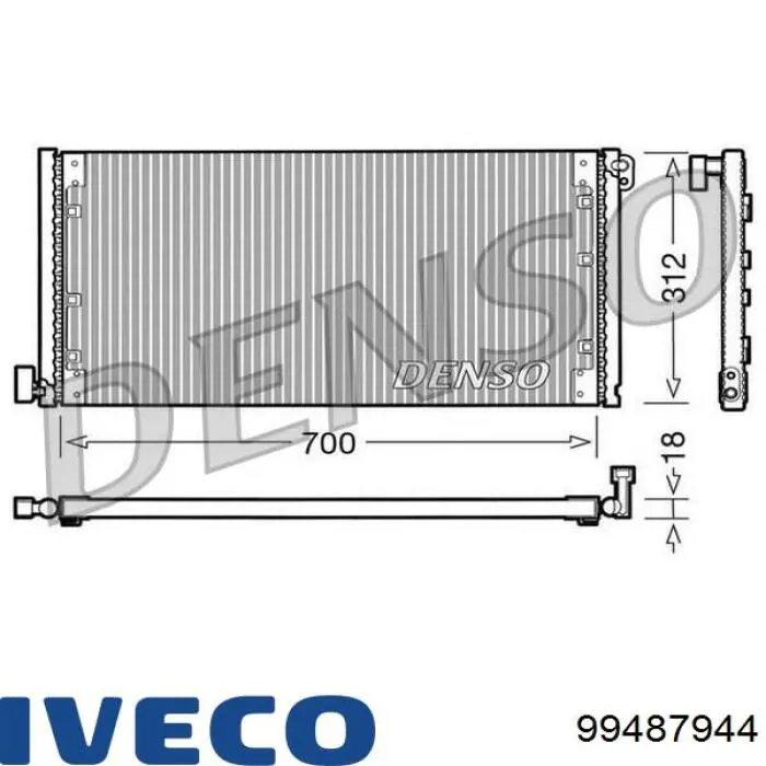 99487944 Iveco Конденсатор