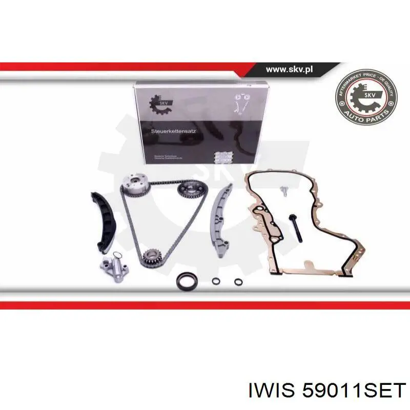 Ланцюг ГРМ, комплект, верхня Iwis 59011SET ціна, від 311.06 USD