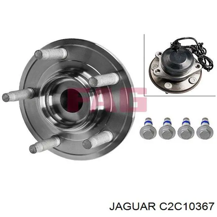 Купити C2C10367 Jaguar Маточини передніх коліс