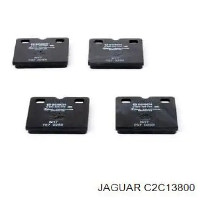 Задні гальмівні колодки Jaguar C2C13800 ціна, від 22.37 USD