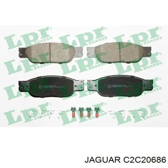 Гальмівні колодки Jaguar C2C20686 ціна, від 40.82 USD