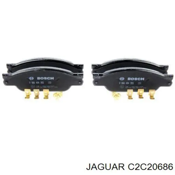 C2C20686 Jaguar Передні гальмівні колодки