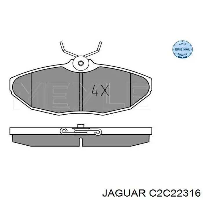 Купити C2C22316 Jaguar Задні колодки