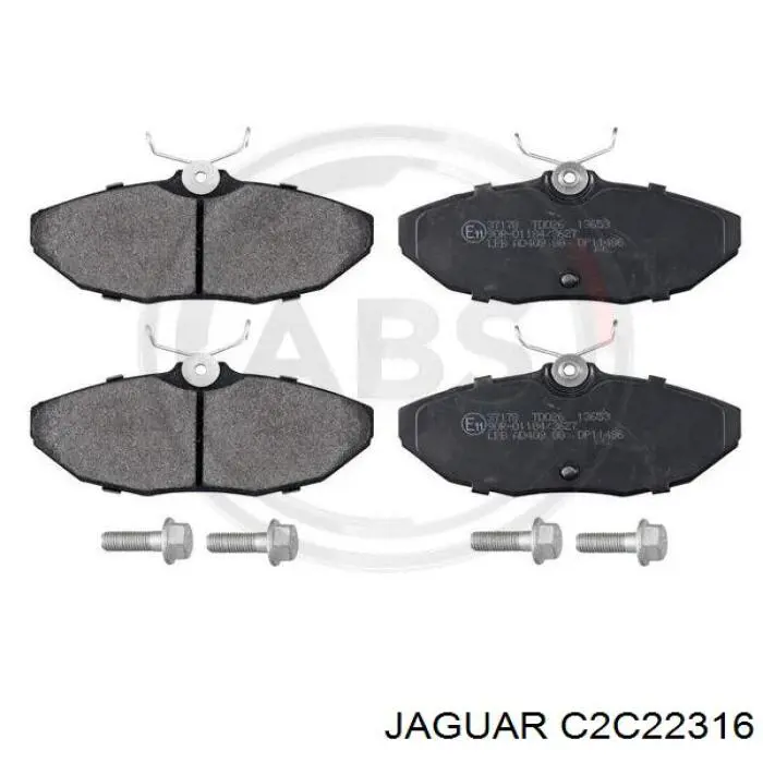 Задні гальмівні колодки Jaguar C2C22316 ціна, від 21.49 USD