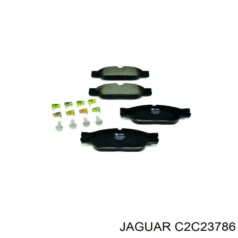 C2C23786 Jaguar Передні гальмівні колодки