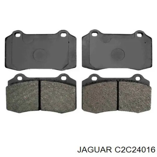 C2C24016 Jaguar Колодки гальмівні задні, дискові