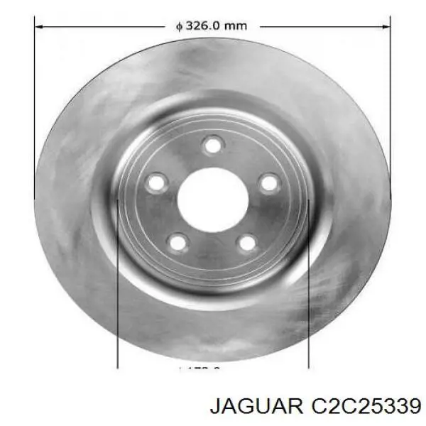 C2C25339 Jaguar Дискові гальма