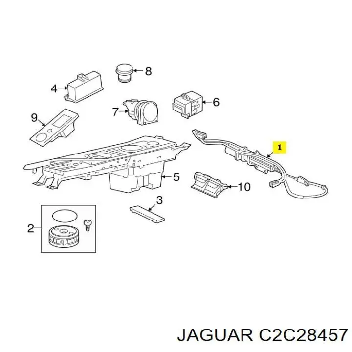 Jaguar C2C40572 ціна, від 126.69 USD